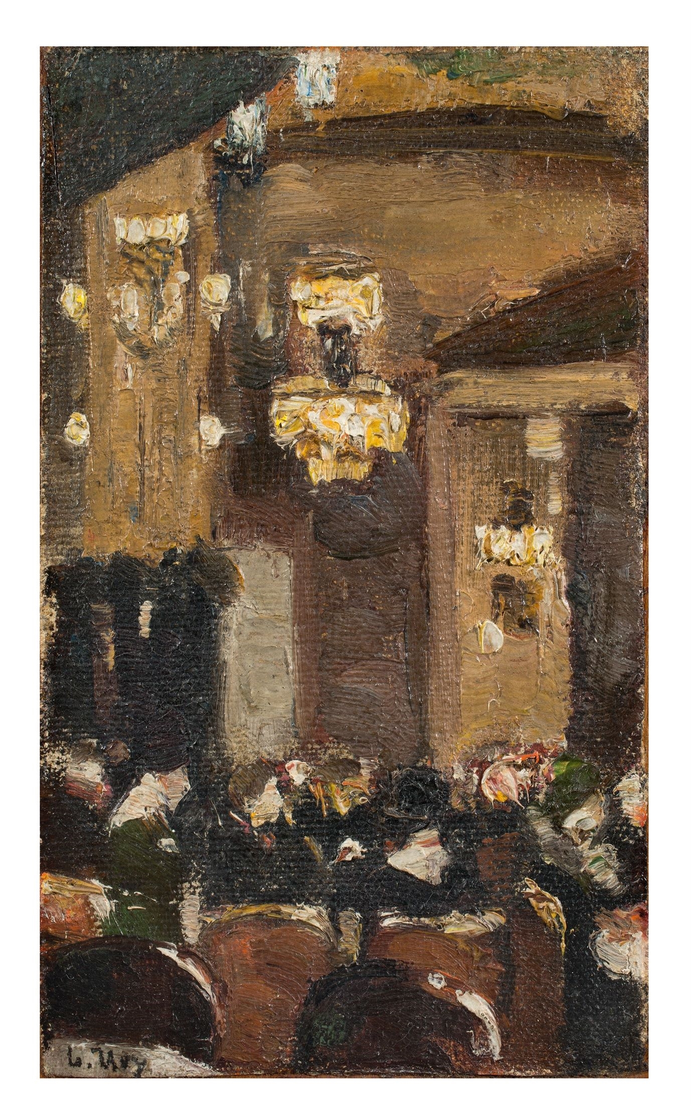 Lesser Ury | Versammlungssaal (Synagoge?), Berlin (1920) | MutualArt