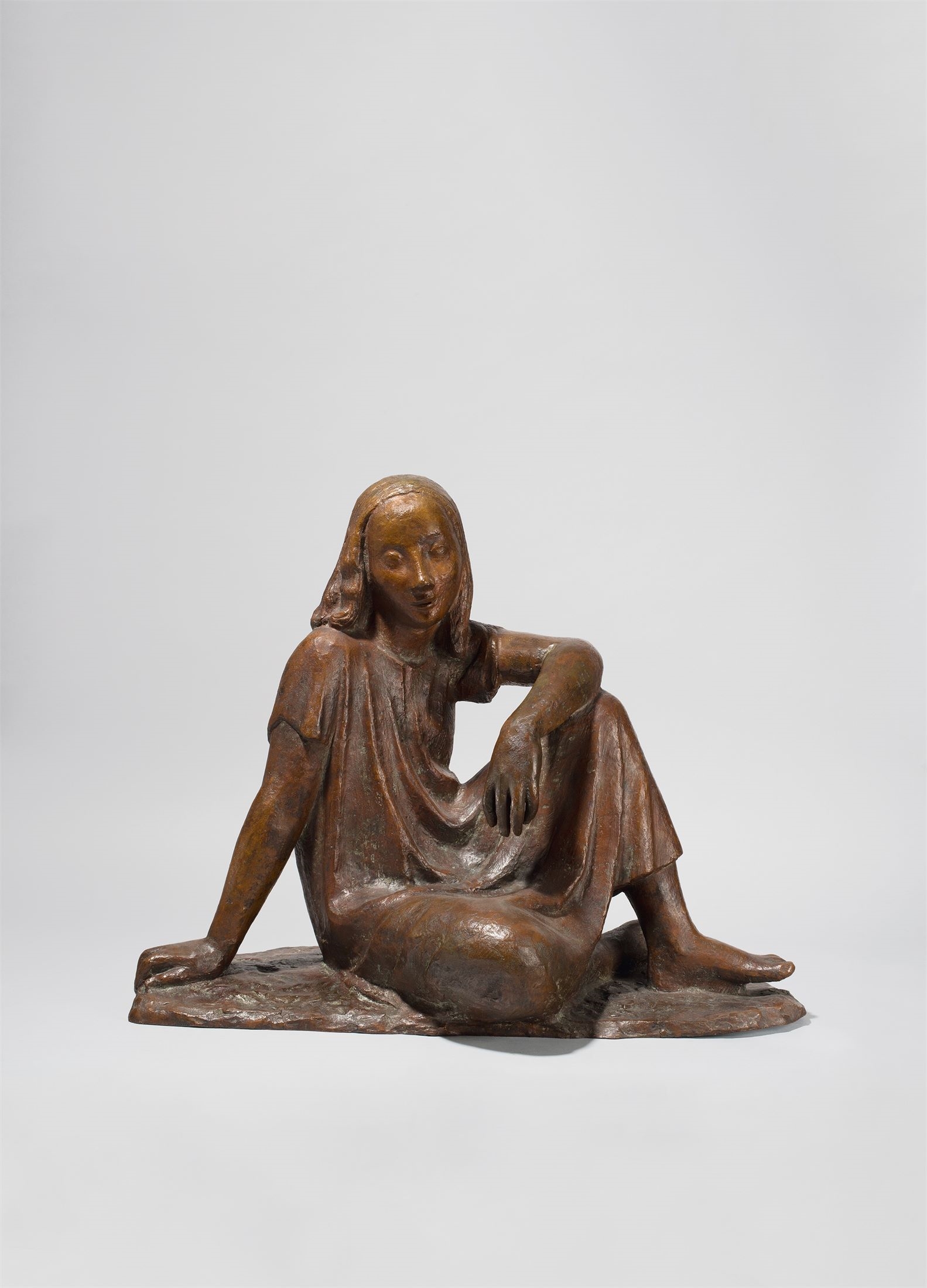 Artwork by Gerhard Marcks, Soldanelle, Made of Bronze with golden brown patina