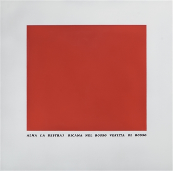 IL RICAMO DI ALMA - Emilio Isgrò