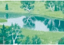 Misty morning by Kaii Higashiyama, circa 1955