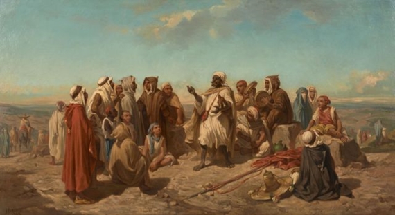 Le conteur by Antoine Bronzi, 1868