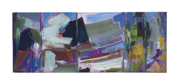 A Boat and Foliage in Five Chords, Second Study by Ivon Hitchens, 1969