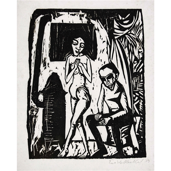 Mann und Mädchen by Erich Heckel, 1913