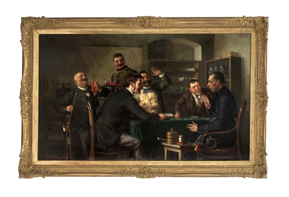 Geselliges Kartenspiel - Gyula Tury