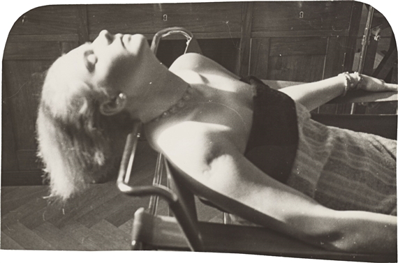 Untitled (Woman in a chair) by Franz Roh, 1928