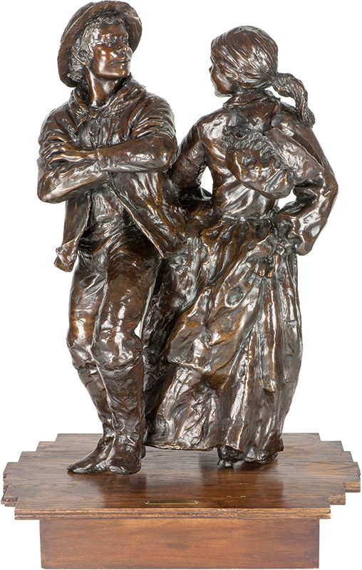 Artwork by Glenna Goodacre, Square Dancers, Made of Bronze