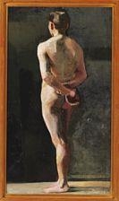 Back turned male model by Marie Krøyer