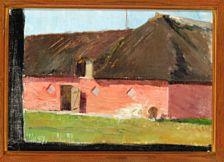 Landscape with a red farm - no. 2