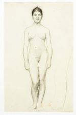 Studies of a female and a male model - Marie Krøyer