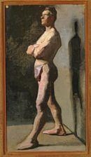 Male model with folded arms by Marie Krøyer