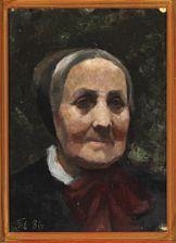 An old woman with a bonnet by Marie Krøyer