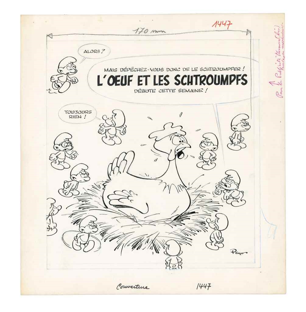 peyo-les-schtroumpfs-1966-mutualart