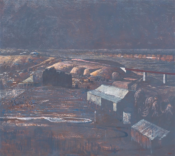 Murray Bridge Landscape by Lawrence Daws, 1985
