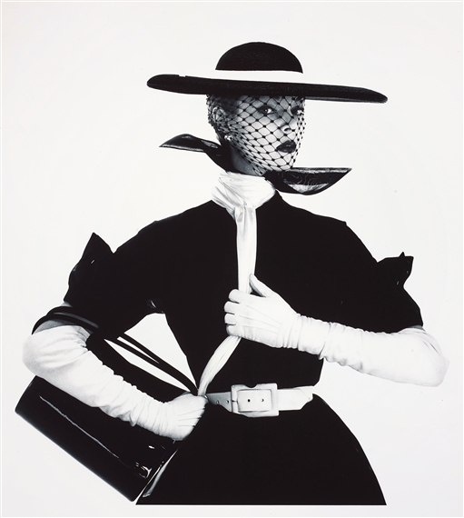 Irving Penn | Black and White Fashion (with Handbag) (Jean Patchett ...