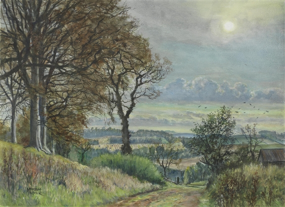 Autumn Afternoon - Wellbank, Rossie Priory by James McIntosh Patrick‏