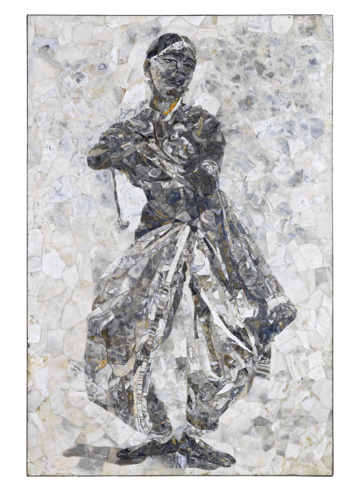 Artwork by Ismail Gulgée, Untitled (Marble Dancer), Made of Marble stone mosaic