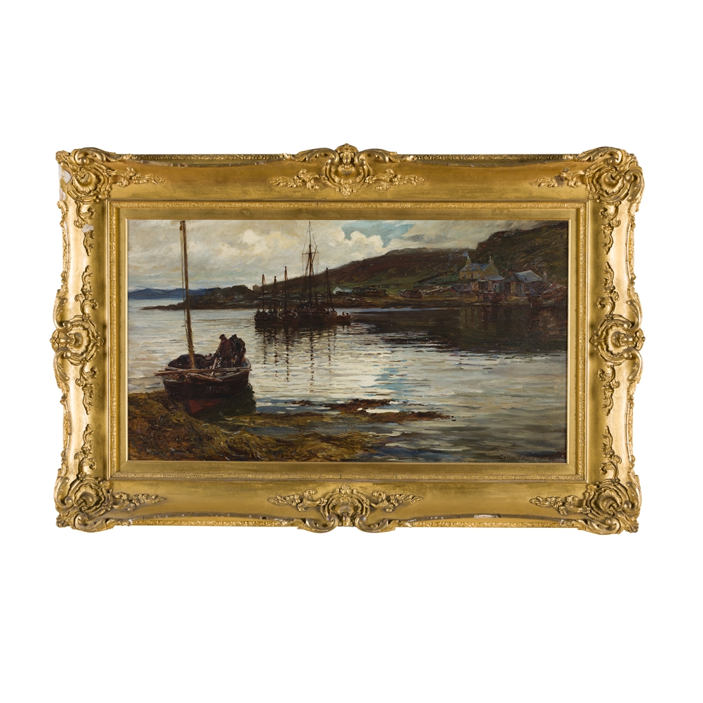 colin-hunter-a-scottish-fishing-harbour-mutualart