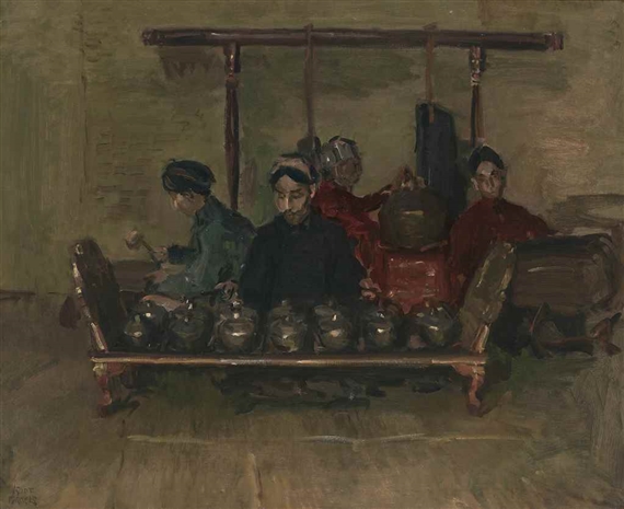 GAMELAN ORCHESTRA by Isaac Israëls, 1915