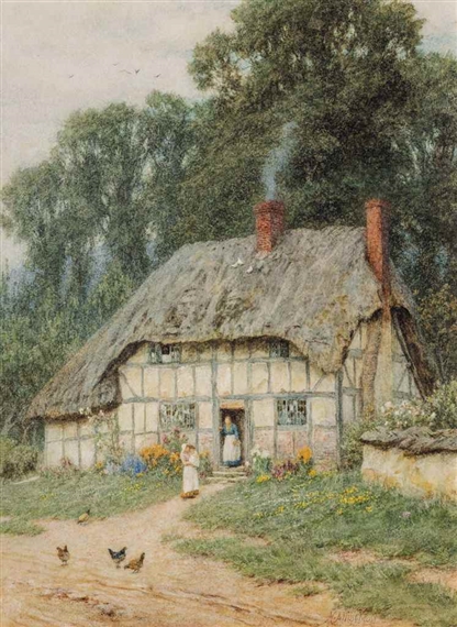At West Hagbourne, Berkshire by Helen Allingham