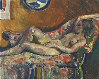 MÄDCHEN AUF DIWAN - Alfred Heinrich Pellegrini