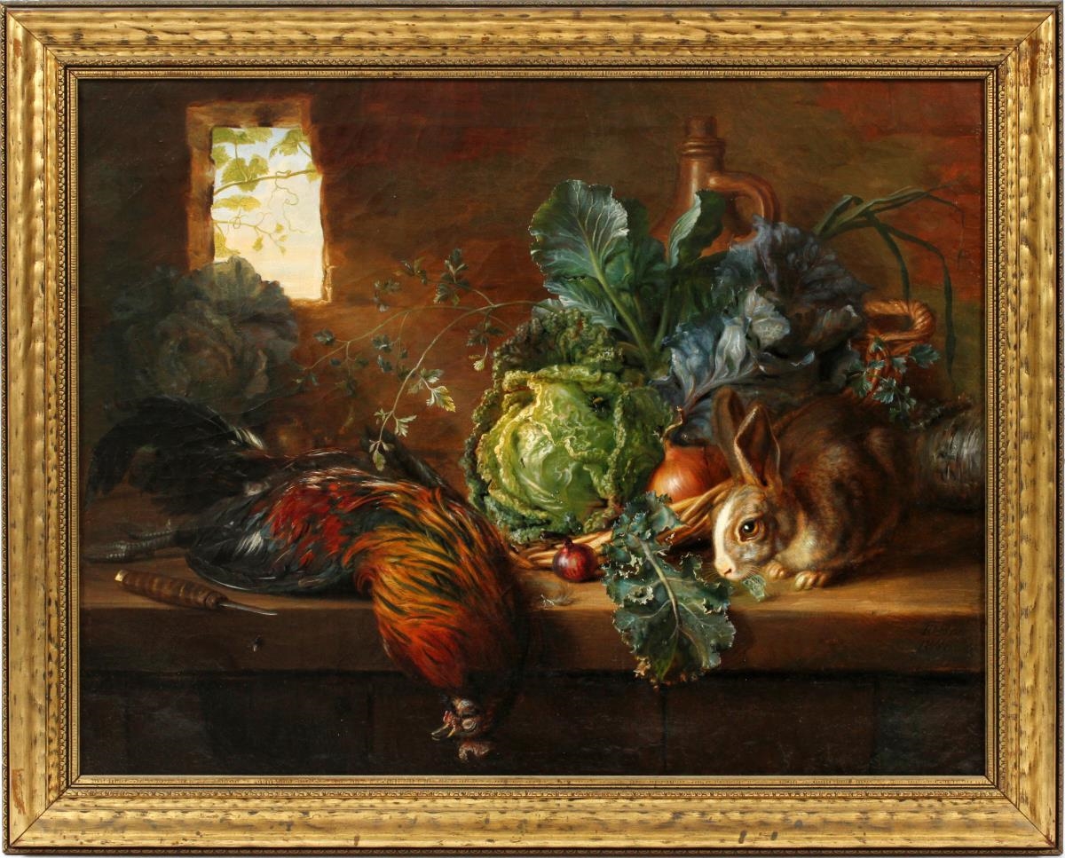 Artwork by Frants Diderik Bøe, STILL LIFE, Made of Oil on canvas
