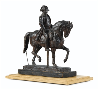 Wax Equestrian Group of Napoleon Ier - Eugène Guillaume