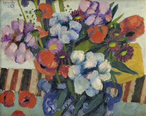 Sommerstrauß in Delfter Krug by Dietmar Lemcke, 1959