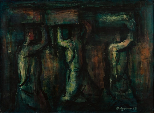 Night Porters Sydney Markets by Roy Dalgarno, 1953