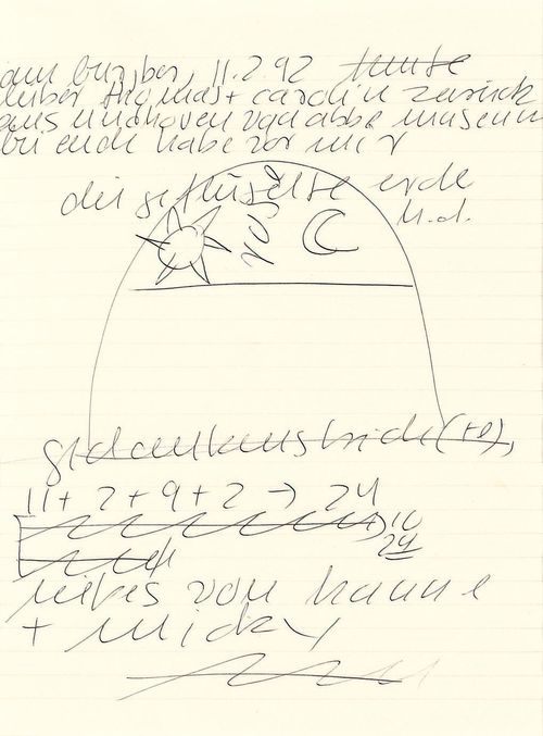 Artwork by Hanne Darboven, Untitled, Made of Ballpoint pen on paper