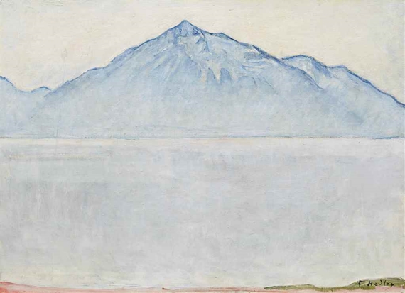 Thunersee mit Niesen by Ferdinand Hodler, 1912/1913