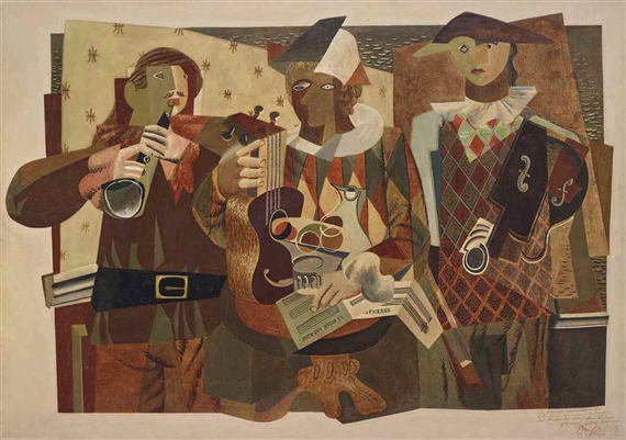 Hans Erni Drei Musikanten (1933) MutualArt