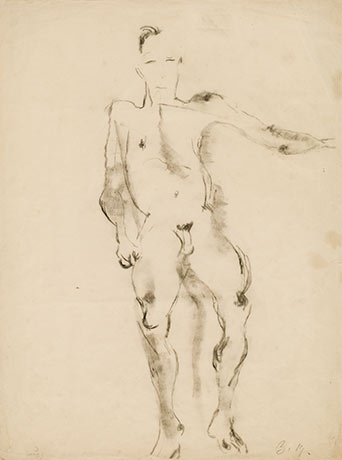 Male Nude by Herbert Boeckl, 1919
