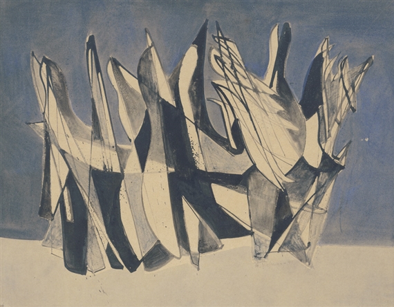 No Title by Hans Uhlmann, 1949