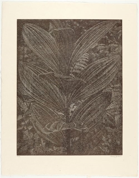 Gelber Enzian (Sepia) by Franz Gertsch, 2003