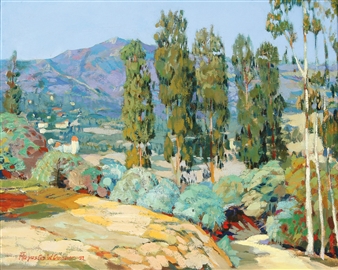 Lush California Landscape - Augustus William‏ Dunbier