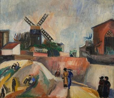 Le moulin de la galette by Jean Dufy, 1921