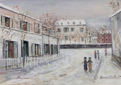 Montmartre sous la neige by Maurice Utrillo