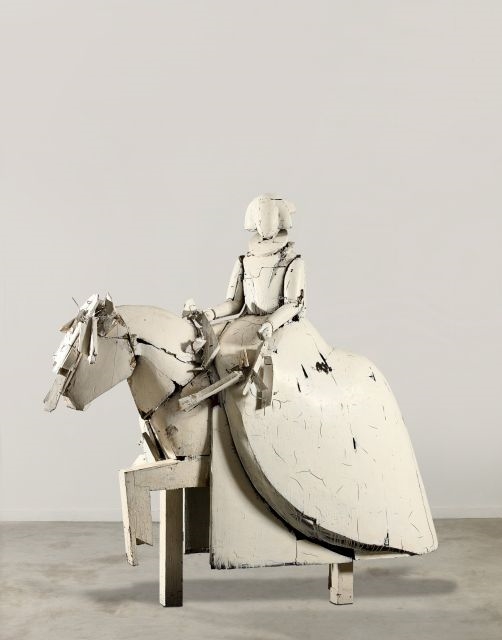 Artwork by Manolo Valdés, DAMA A CABALLO, Made of painted wood
