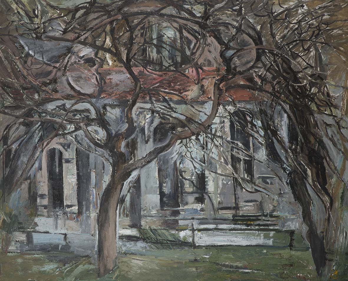 Artwork by Patrick Swift, Through the Trees in London, Made of Oil on board