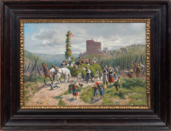 "Hopfenernte in Mittelfranken" by Louis Braun