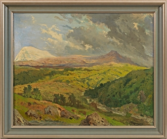 Landschaft am Kilimandscharo - Maximilian Freiherr von Pechmann
