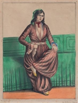 Femme turque dans la maison ; Paysan turc - Boghos Tatikian