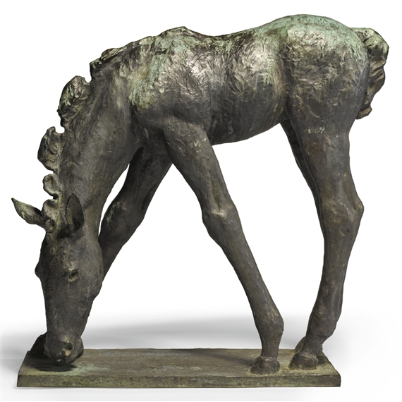 GROSSES GRASENDES FOHLEN by Renee Sintenis, 1929