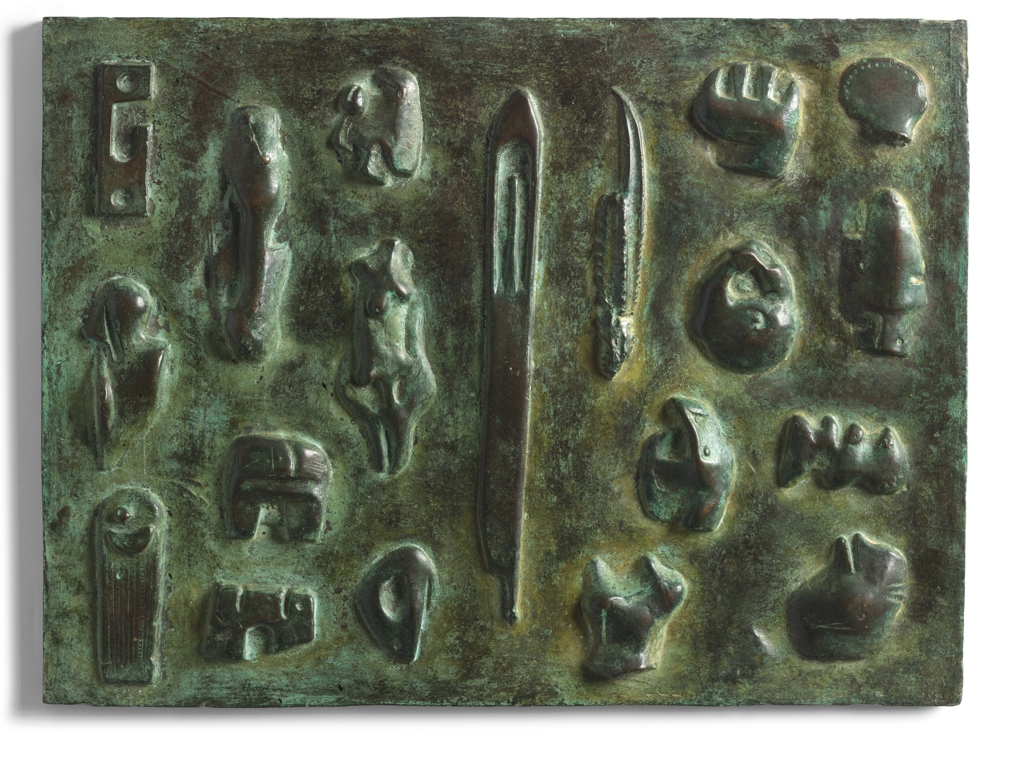 WALL RELIEF, MAQUETTE NO. 6 by Henry Moore, 1955