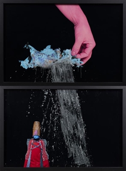 2 works, On the seam of things - sure to spill - Edwards + Johann