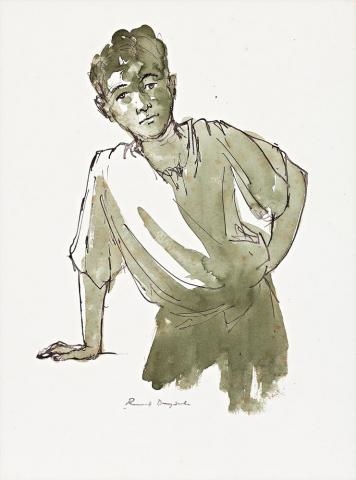 STUDY OF A YOUNG BOY by Russell Drysdale