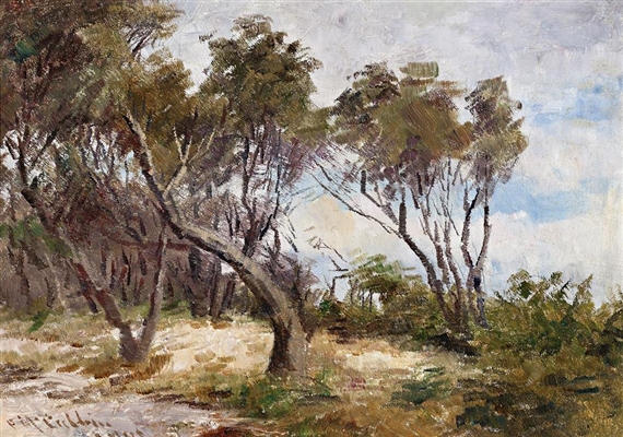 TI TREE AT MENTONE by Frederick McCubbin, 1901