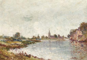 A riverside hamlet - B. Maquelin