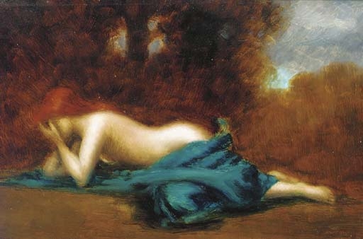 An allegory of sorrow by Jean-Jacques Henner