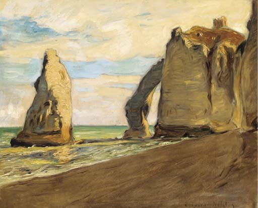 The Arched Cliff at Etretat by Étienne Moreau-Nélaton